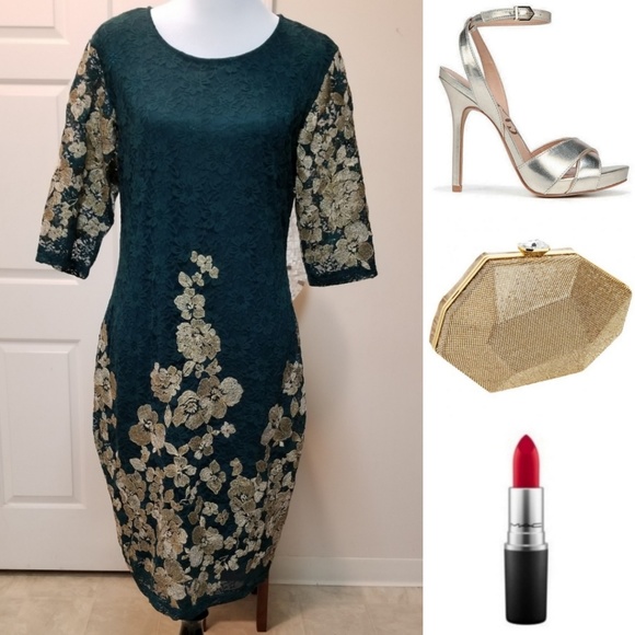 Olivia Matthews Dresses & Skirts - 🆕️⬇️Olivia Matthews Floral Embroidered Lace Dress